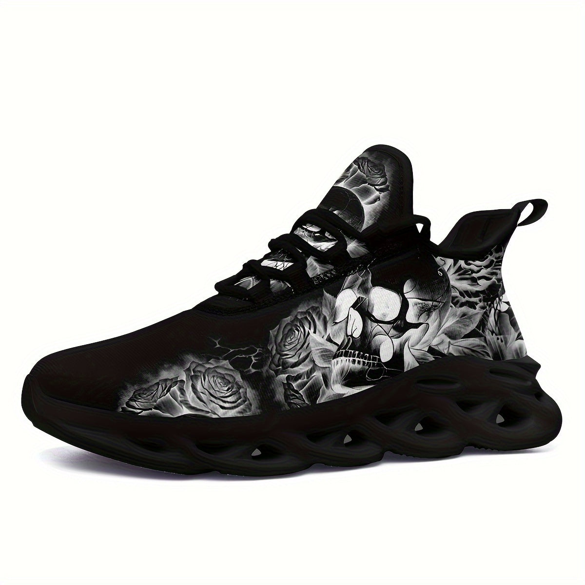 PLUS SIZE Men's Trendy Blade Type Shoes, Comfy Non Slip Shock Absorption Sneakers
